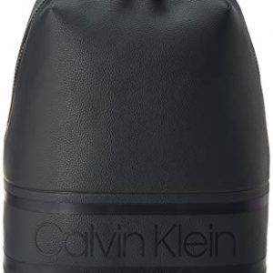Calvin Klein Rucksack Herren Striped Logo Pu Round Backpack Grau