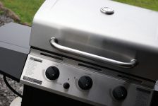 Edelstahl Gasgrill Nahaufnahme