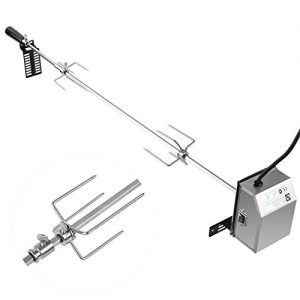 MVPower Grillspieß Set 107cm Motor 220-240V (Universal Einsetzbar)