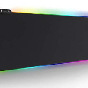 Reawul RGB Gaming Mauspad Groß 7 LEDs 14 Modi (Gaming Mouse Mat, Tastatur Pad)