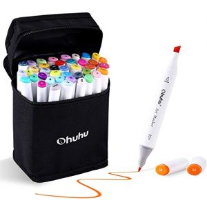Graffiti Stift 40 Farben Permanent Marker, Ohuhu Stiften Marker Pen Kunst Sketch Twin Marker