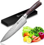 PAUDIN 20cm Küchenmesser mit ergonomischer Griff