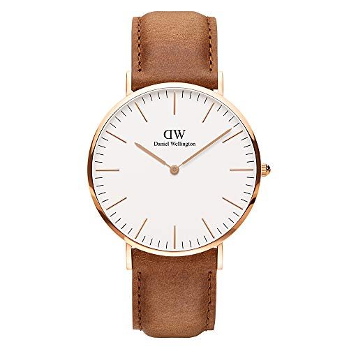 Daniel Wellington Uhr Herren Classic Durham Hellbraun Roségold (Armbanduhr, Lederarmbanduhr)