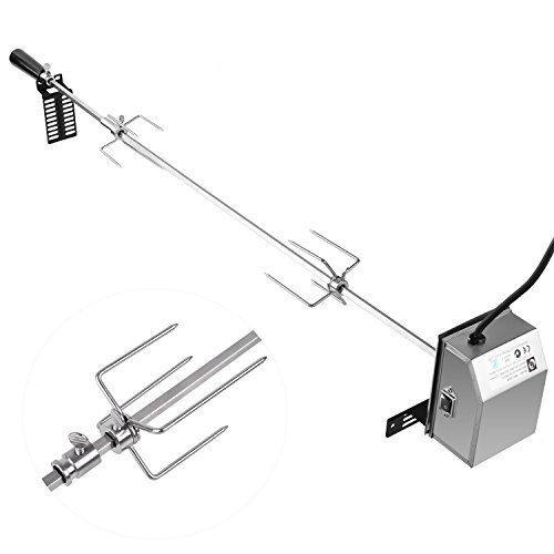 MVPower Grillspieß Set 107cm Motor 220-240V (Universal Einsetzbar)