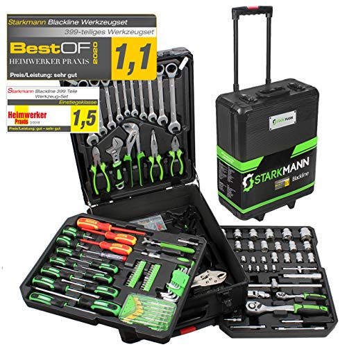 STARKMANN Werkzeugkoffer Premium Blackline 399tlg.